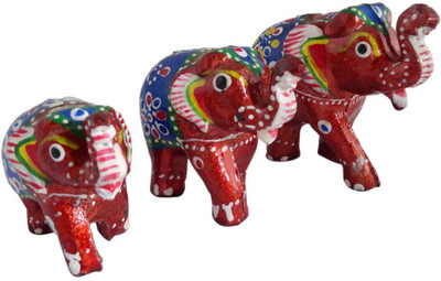 

DELIHIKE Decorative Showpiece - 15 cm(Wooden, Red)
