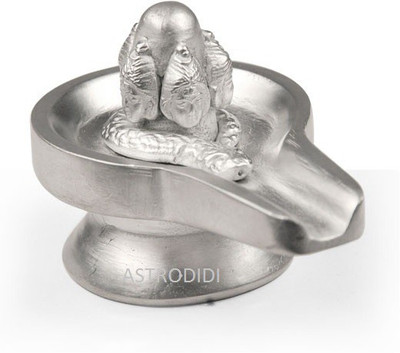 

Astrodidi Panchmukhi Parad Shivling (120 Gram) for brings good luck and success in life Decorative Showpiece - 4.5 cm(Alloy, Silver)