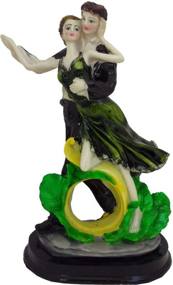 

DivineCrafts Dancing Couple Decorative Showpiece - 28 cm(Polyresin, Multicolor)