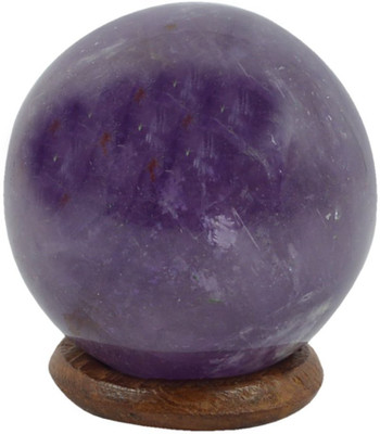 

Frabjous Crystal Jewel Energized Amethyst Ball Decorative Showpiece - 7 cm(Crystal, Purple)