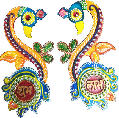 

Jaipur Print Decorative Showpiece - 4 cm(Wooden, Multicolor)