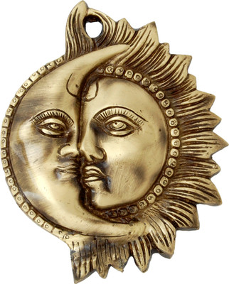 44% OFF on HanDecor Designer Sun Moon Wall Hanging Decorative Showpiece - 15 cm(Brass, Brown) 44% OFF on HanDecor Designer Sun Moon Wall Hanging Decorative Showpiece - 15 cm(Brass, Brown)