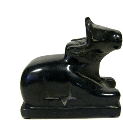 

VRS Animal Cow Decorative Showpiece - 13 cm(Stoneware, Black)