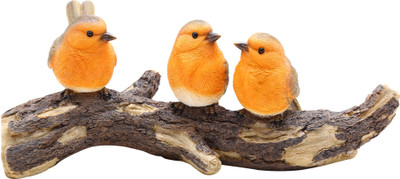 

shivika enterprises Decorative Showpiece - 15 cm(Polyresin, Orange)