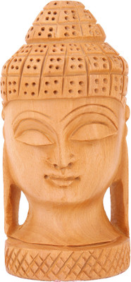 Etsi Bitsi Meditation Buddha Decorative Showpiece - 10.16 cm(Wooden, Brown)