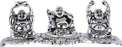 

Etsi Bitsi Laughing Buddha 3 Piece Set Decorative Showpiece - 6.5 cm(Aluminium, Stainless Steel, Steel, Silver)