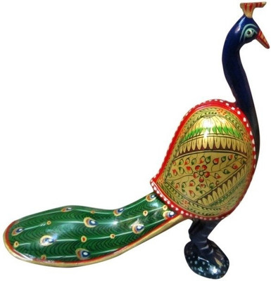 

ByCue Wooden Peacock Decorative Showpiece - 8 cm(Wooden, Multicolor)
