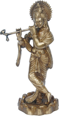 9% OFF on aakrati Lord Krishna Ware Statue In Antique Finish Decorative Showpiece - 29 cm(Brass, Brown) 9% OFF on aakrati Lord Krishna Ware Statue In Antique Finish Decorative Showpiece - 29 cm(Brass, Brown)