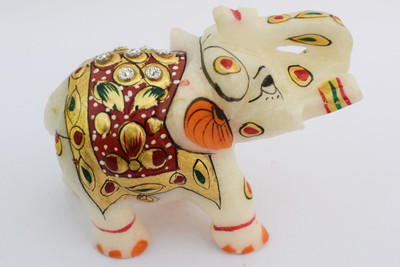 

Pooja Creation Decorative Showpiece - 5 cm(Marble, Multicolor)