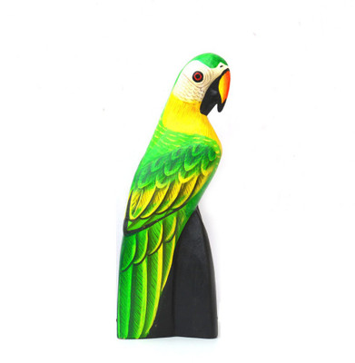 

Art Godaam Wooden hand painted colourful bird Decorative Showpiece - 20 cm(Wooden, Multicolor)