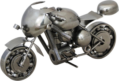 

Gods & Gifts Metal Bike Statue Decorative Showpiece - 17 cm(Polyresin, Multicolor)