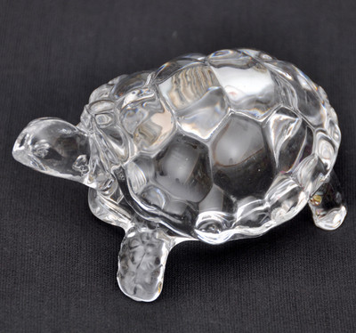 

Rk Crystal Tortoise Decorative Showpiece - 4 cm(Crystal, Clear)