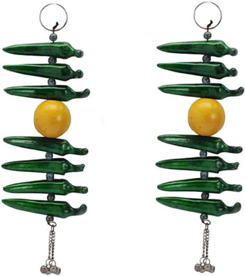 

Rci Handicrafts Wall hanging evil eye protector Decorative Showpiece - 20 cm(Aluminium, Green)