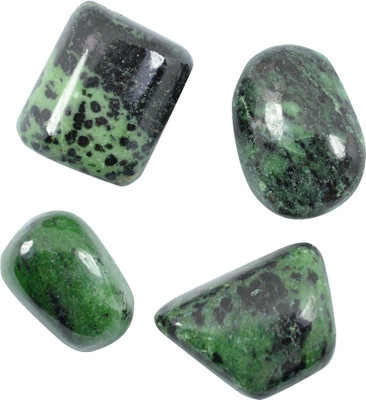 

Reiki Crystal Products Vastu / Feng shui Ruby Zeosite Tumble Stone Healing Gemstone Decorative Showpiece - 1.5 cm(Crystal, Green, Black)