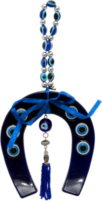 

NG Art Ventura Horseshoe Good Luck Symbol Decorative Showpiece - 12 cm(Plastic, Polyresin, Blue)