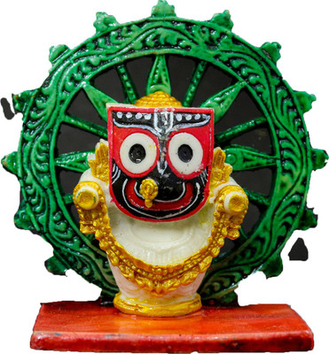 

THE HOLY MART CHAKRA JAGANATH JI BIG Polyresin Home Temple(Height: 5.6 cm)
