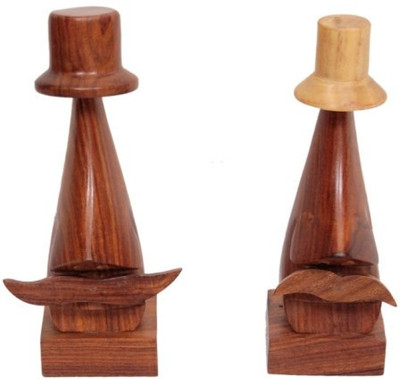 

Onlineshoppee Decorative Showpiece - 17.78 cm(Wooden, Brown)