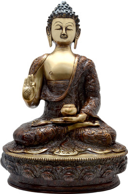 38% OFF on HanDecor Vitarka Buddha Decorative Showpiece - 31.25 cm(Brass, Multicolor) 38% OFF on HanDecor Vitarka Buddha Decorative Showpiece - 31.25 cm(Brass, Multicolor)