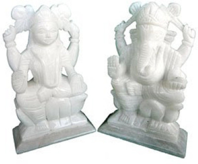 

Pooja Creation Decorative Showpiece - 15 cm(Stoneware, White)