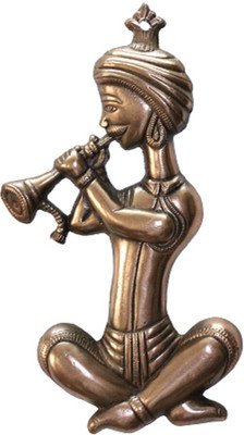 

Apkamart Musician Playing Shehnai 12.5 Inch Decorative Showpiece - 32 cm(Cast Iron, Copper)