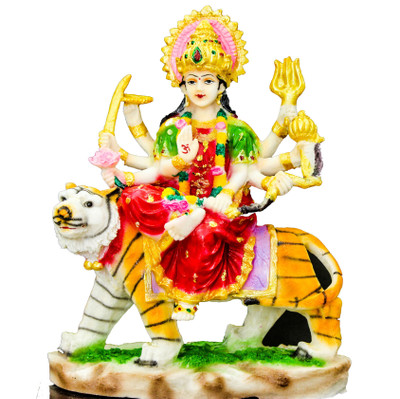 

THE HOLY MART Durga Big Polyresin Home Temple(Height: 31 cm)