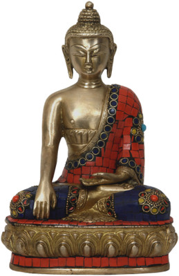 56% OFF on Aesthetic Decors Buddha Sitting Medicine W Stone Work Decorative Showpiece - 20.3 cm(Brass, Multicolor) 56% OFF on Aesthetic Decors Buddha Sitting Medicine W Stone Work Decorative Showpiece - 20.3 cm(Brass, Multicolor)