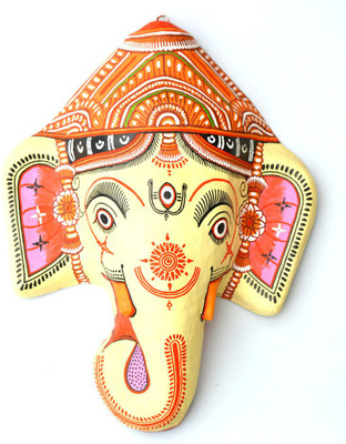 

Art Godaam Decorative Showpiece - 27 cm(Paper Mache, Yellow)