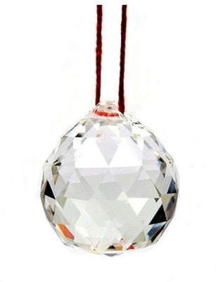 

Bagru Crafts Feng Shui Crystal Ball Decorative Showpiece - 4 cm(Crystal, White)