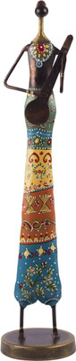 

Emboss Culture Decorative Showpiece - 7 cm(Cast Iron, Multicolor)