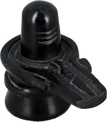 SHIVOHAM Shivling. Decorative Showpiece  -  8 cm(Stone, Black)