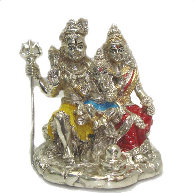 7% OFF on Tofa Shiv Pariwar Idol Decorative Showpiece - 12 cm(Silver Plated, Silver, Red, Blue, Yellow) 7% OFF on Tofa Shiv Pariwar Idol Decorative Showpiece - 12 cm(Silver Plated, Silver, Red, Blue, Yellow)