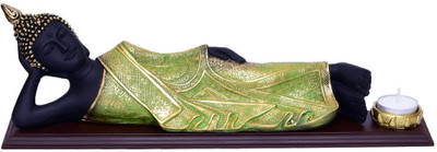

RENAISSANCE Decorative Showpiece - 17 cm(Polyresin, Light Green, Brown, Gold)