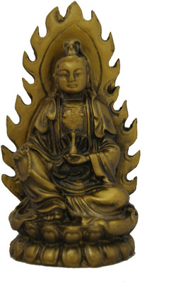 

Aaradhi Feng Shui Chinese Lady Buddha Decorative Showpiece - 10.5 cm(Polyresin, Yellow)