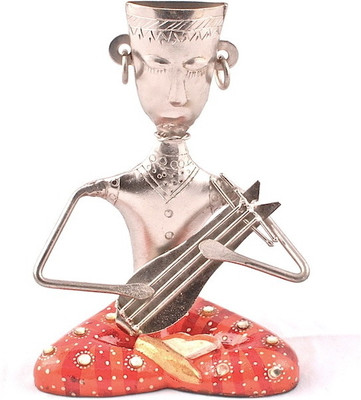 

Purpledip Decorative Showpiece - 8 cm(Wooden, Cast Iron, Red)