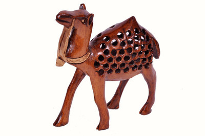 

craft addict rajasthani handicrafts Decorative Showpiece - 15 cm(Wooden, Brown)