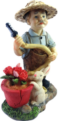

Amazin Happy Father Decorative Showpiece - 17 cm(Polyresin, Ceramic, Multicolor)