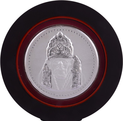 

Siri Creations 999 Pure Sai Baba With Acralyic Frame Decorative Showpiece - 19.5 cm(Silver, Silver)