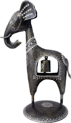 

Super Drool Decorative Showpiece - 33 cm(Stainless Steel, Black)