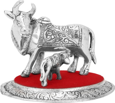 

Etsi Bitsi Cow And Calf Decorative Showpiece - 8.89 cm(Alloy, Silver)