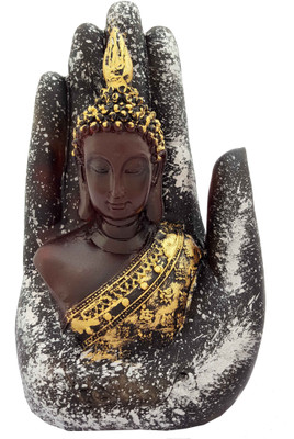 

DivineCrafts Meditating Buddha Decorative Showpiece - 20 cm(Polyresin, Multicolor)