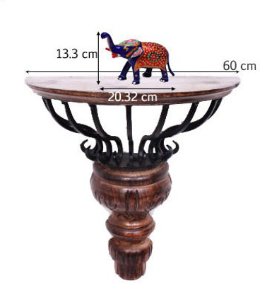 

eCraftIndia Combo of Delightful Elephant Decorative Showpiece - 13 cm(Aluminium, Multicolor)