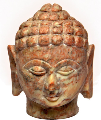 

Artist Haat Hand Carved Soapstone Decorative Showpiece - 10 cm(Stoneware, Beige)