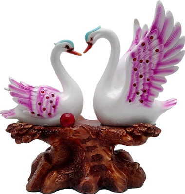 

Art N Hub Feng Shui Romantic Duck Pair Statue ( H-30 C.M.) Decorative Showpiece - 30 cm(Polyresin, Multicolor)