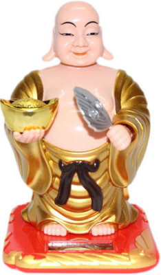 

Ripe India Ripe India Solar Laughing Buddha Decorative Showpiece - 15 cm(Plastic, Multicolor)