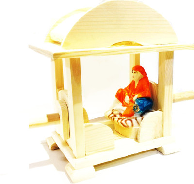 

Swarnim Jewellers SAI PALKI LIGHT Decorative Showpiece - 17.5 cm(Wooden, Brown)