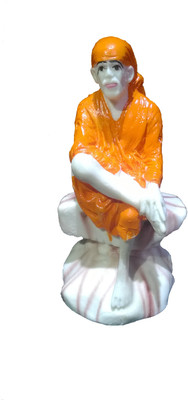 

Swarnim Jewellers Sai Baba Decorative Showpiece - 23 cm(Polyresin, Orange)