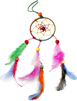 

7 Ocean Dream Catcher Decorative Showpiece - 35 cm(Wool, Multicolor)