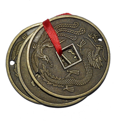 

Real Seed Feng Shui Chinese Lucky Coins for Wealth 5.5 CM Decorative Showpiece - 5.5 cm(Bronze, Brown)