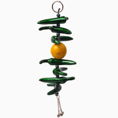

Bharatcraft Lemon Green Chilly Wall Hanging in Metal Decorative Showpiece - 27 cm(Aluminium, Multicolor)