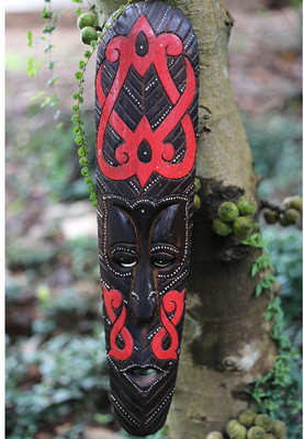 

Art Godaam Mask Decorative Showpiece - 50 cm(Wooden, Multicolor)